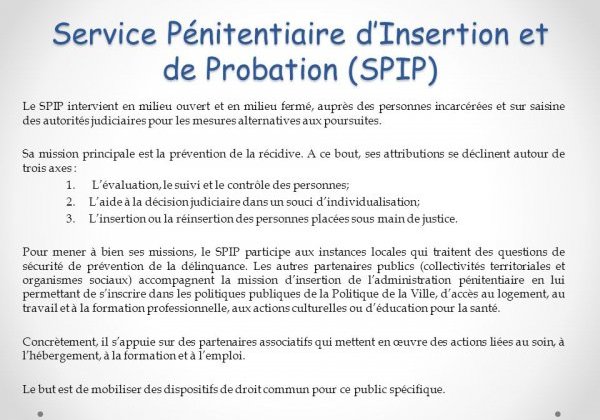 7b Service Pénitentiaire d'Insertion et de Probation
